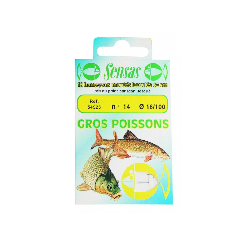 Hameçons Montés Sensas Pour Fritures - N°20 - Lot Pour Pêche Petit Poisson