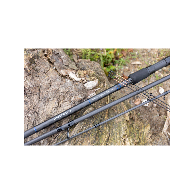 Canne à Pêche Shimano Aero X5 Match Float 4,27m - Compétition Carpiste - Légère Et équilibrée