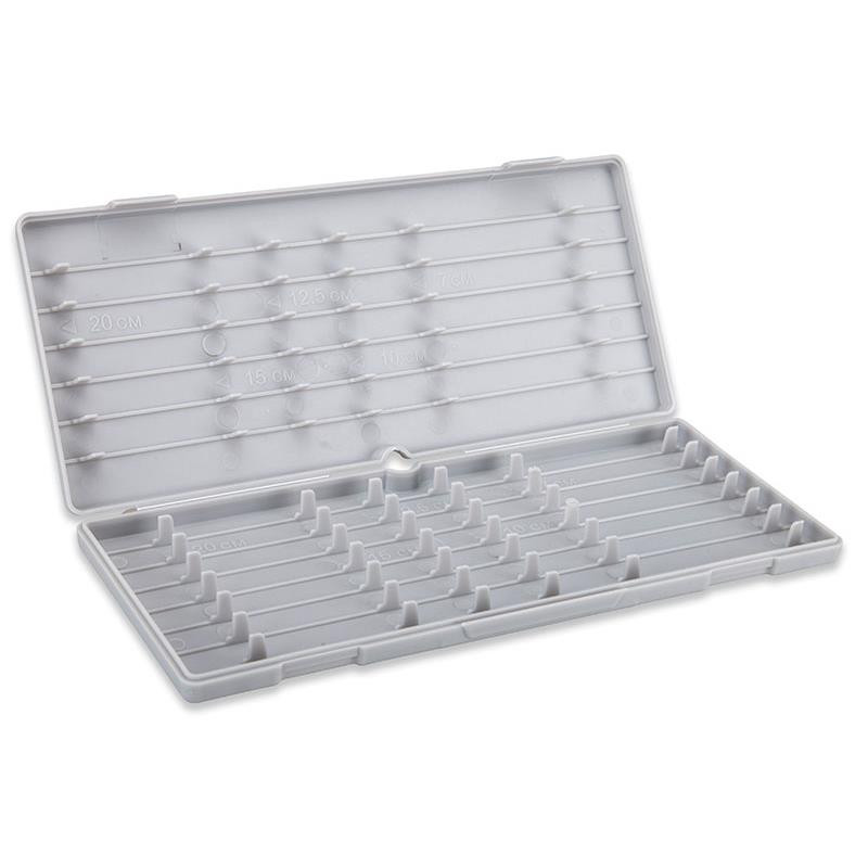 Boîte De Rangement Plano 108700 – 6 Bobines De Bas De Ligne, Transparent/noir, Avec Guides Anti-embrouillement