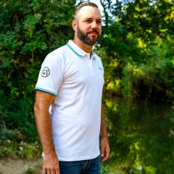 POLO COTON BLANC RIVE