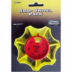 ASSORTIMENT EMERILLONS A AGRAFE SNAP SWIVEL PACK NUFISH
