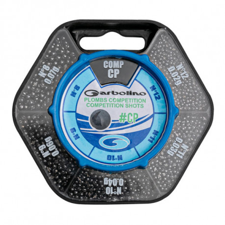 Boîte De Plombs Puc Garbolino - 5 Cases Pour Tailles 3 à 7 - Moyens Et Gros Plombs Pour Pêche Sportive